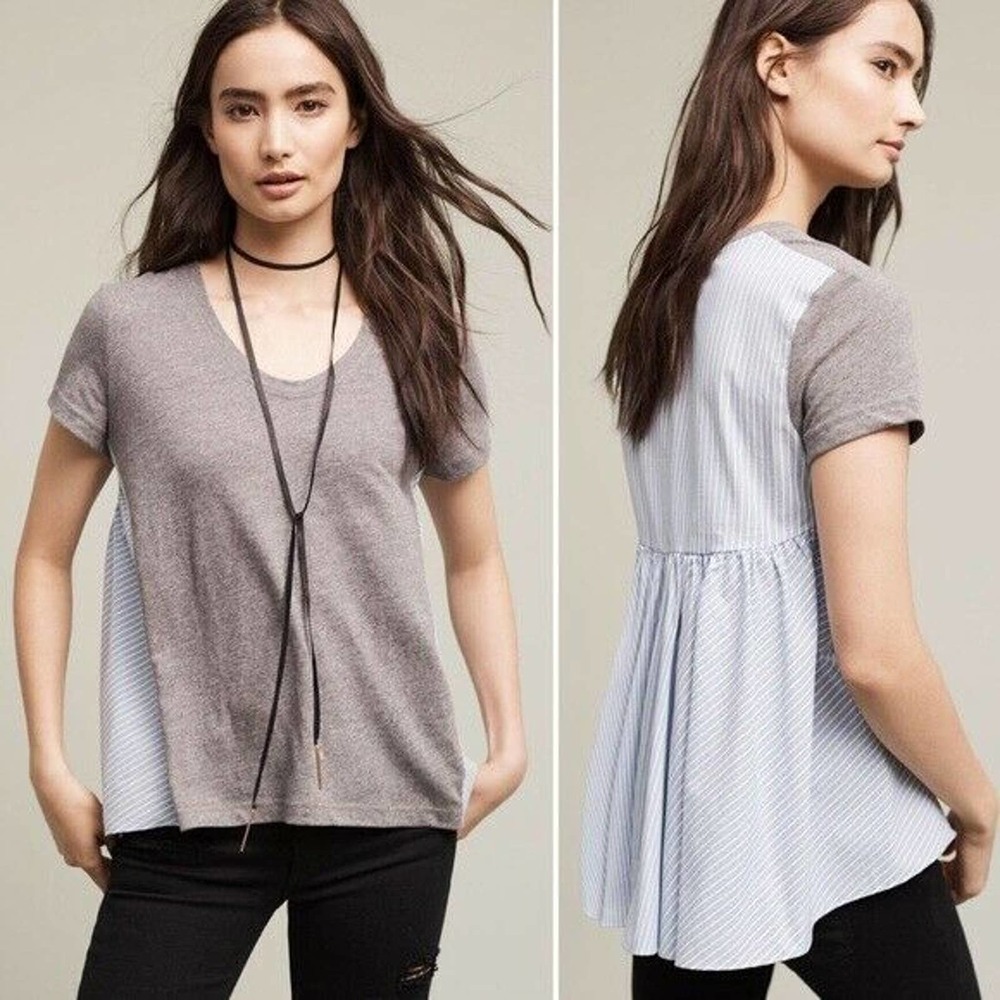 Anthropologie Deletta Callista Striped Tee